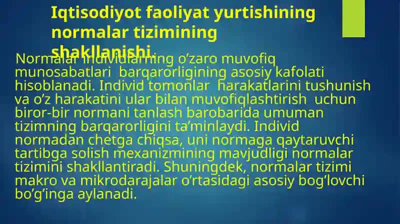 Normal artizimining shakllanishi 3