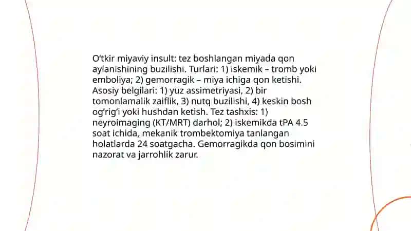 Nevrologik shoshilinch holatlar 3