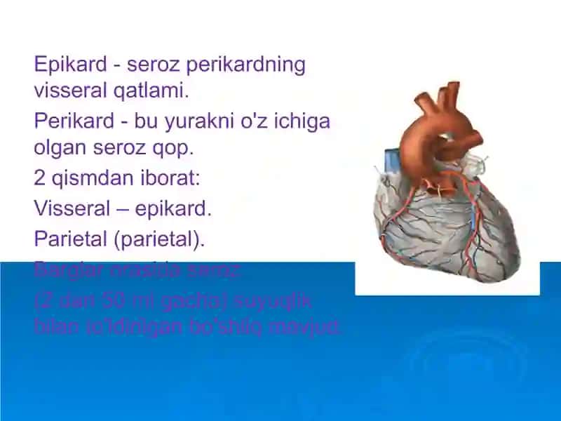 Perikard kasalliklari.Yurak o'smalari. Yurak trasplantologiyasi 3