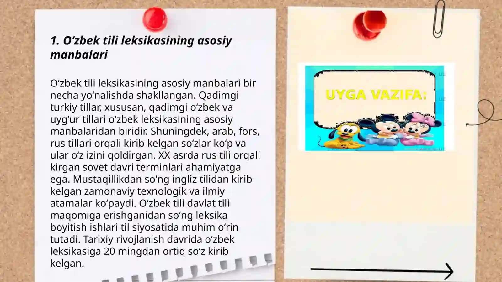 Oʻzbek tili leksikasining boyish manbalari, sohaga xos so'zlar tasnifi 3
