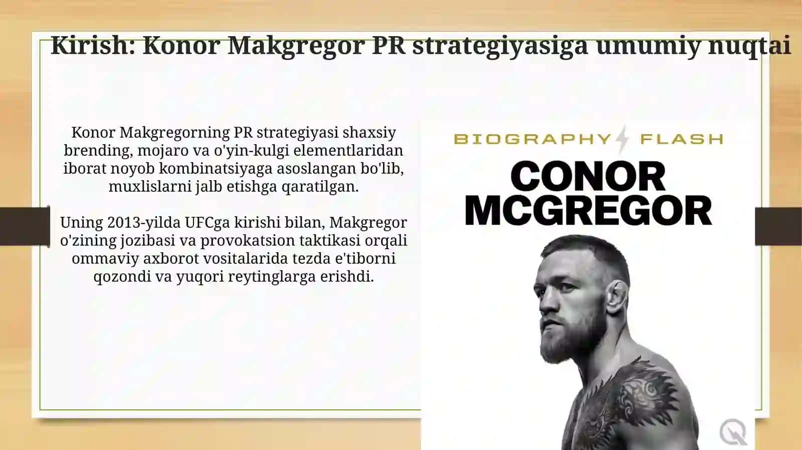 Conor Makregr PRstrategiyasi 3