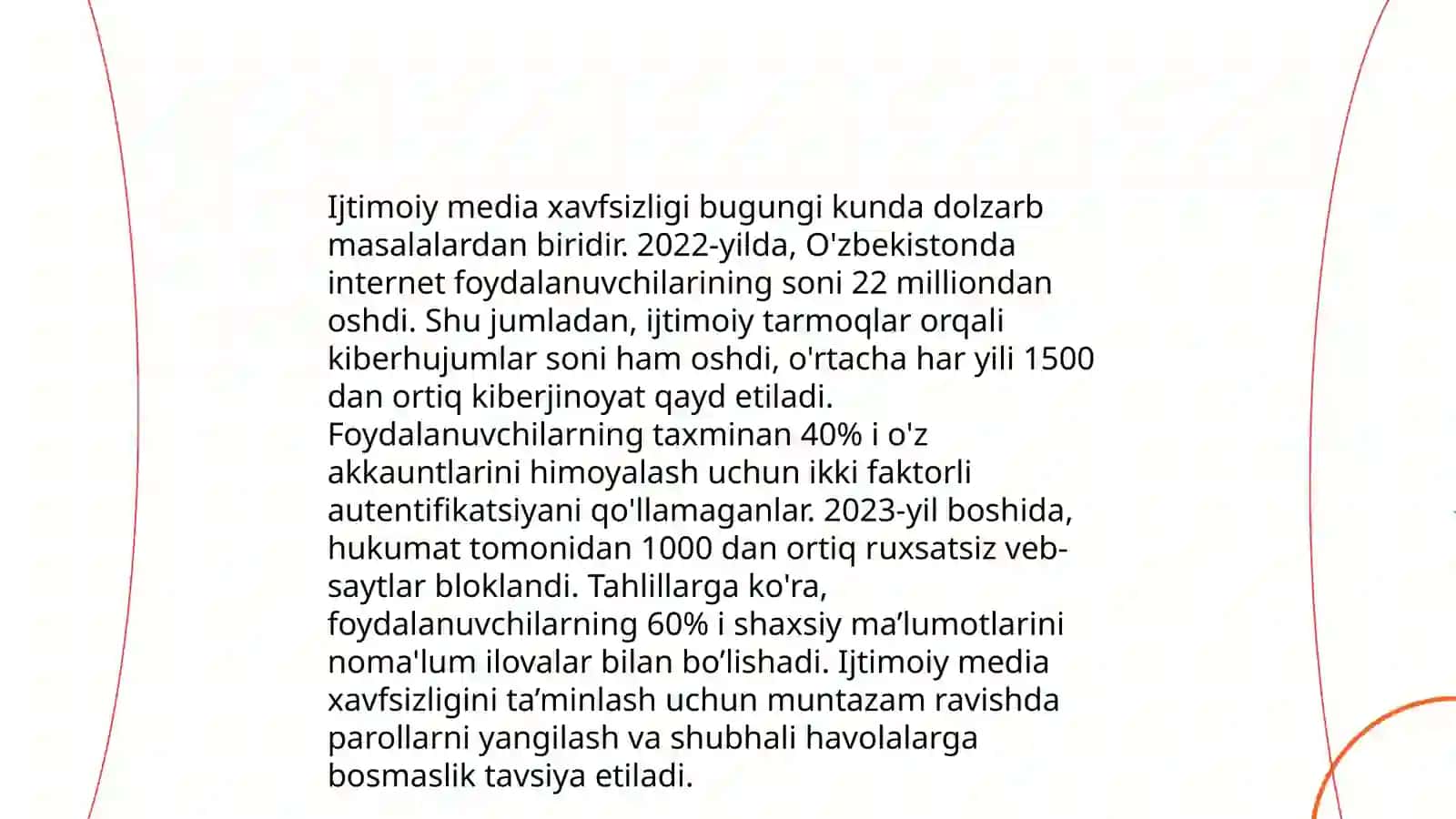 Ijtimoiy mediada taxdid va xavf- xatarlar 3