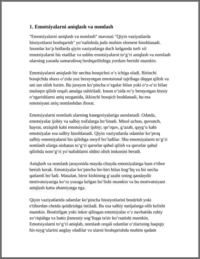 Emotsiyalarni aniqlash va nomlash 3