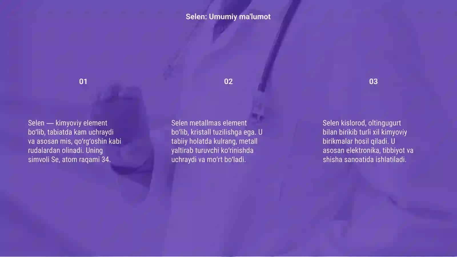Selen va uning birikmalarini olinish va xossalari 3