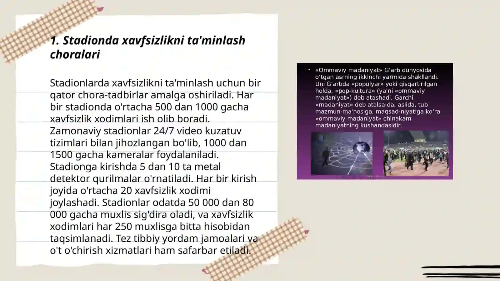 Stadiyondagi ommaviy sport va badiy chiqishlarni boshqarish hususiyatlari 3