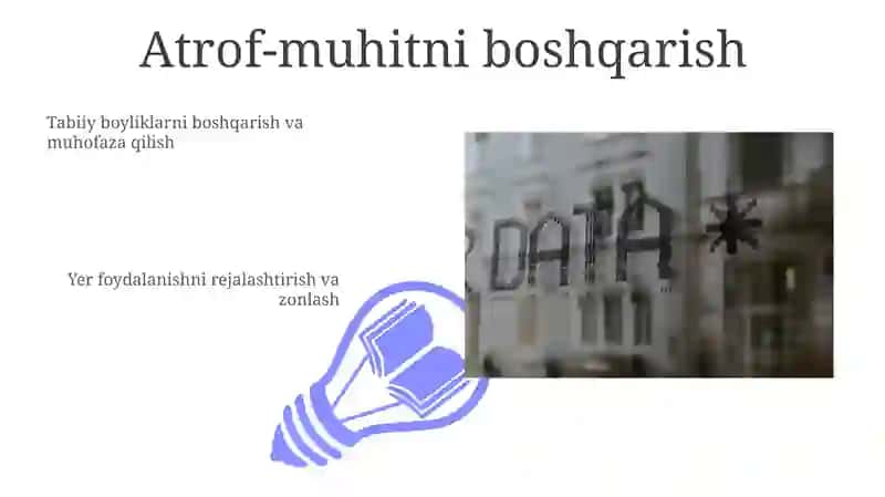 Yer kadastri ma'lumotlaridan foydalanish sohalari 3