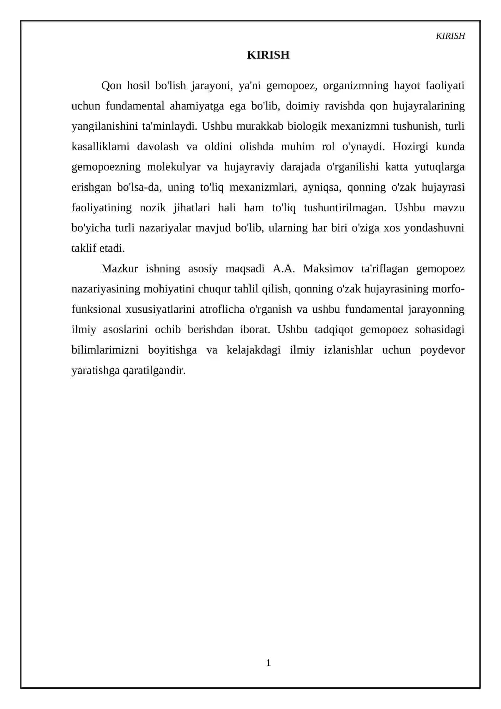 Gemopoez Nazariyasi 3