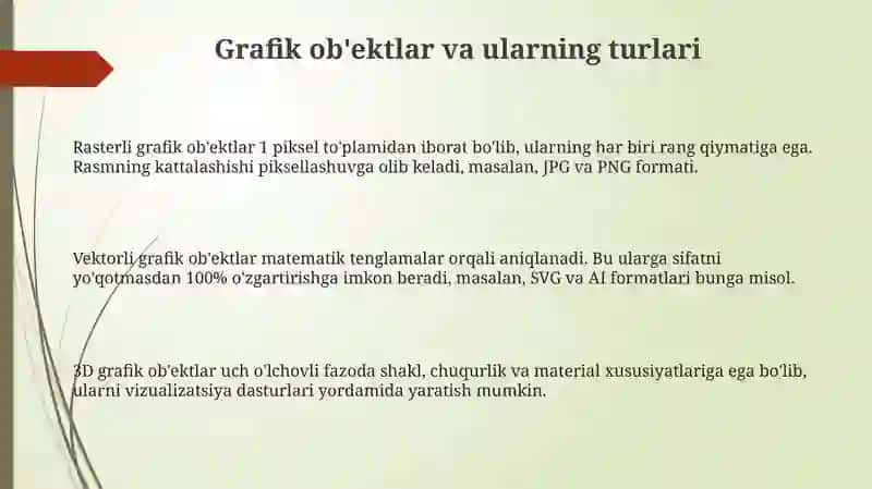 Grafik ob'ektlar va Diagrammalarga Kirish 3