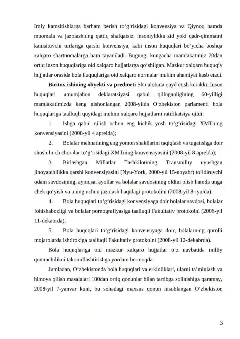 BOLA HUQUQLARI TO‘G‘RISIDAGI KONVENSIYA 3