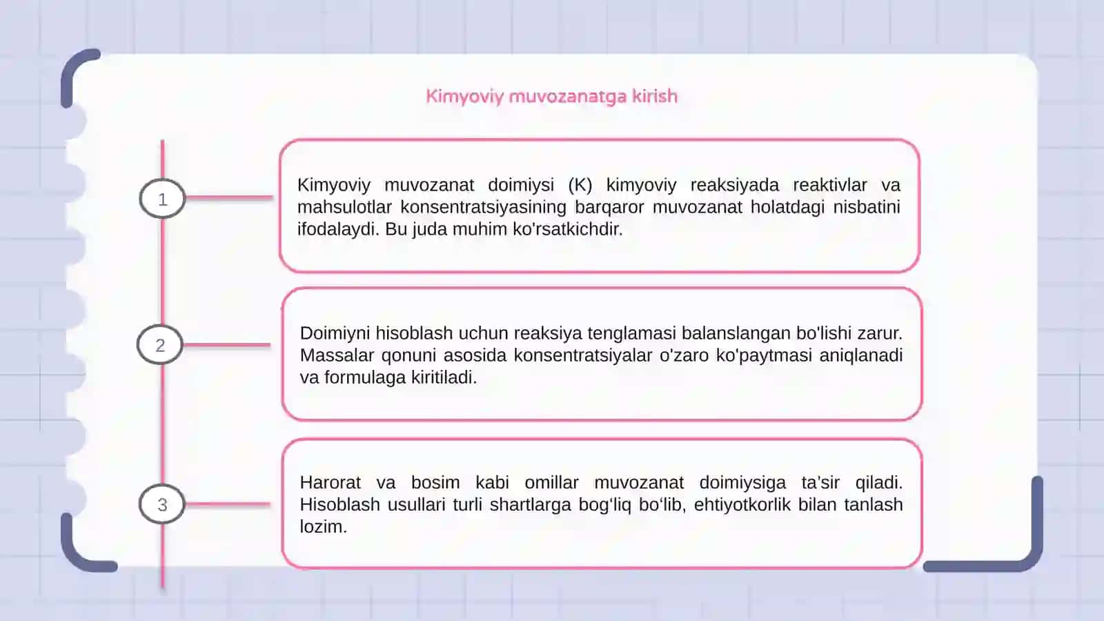Kimyoviy muvozanat doimiysini hisoblash usullari 3