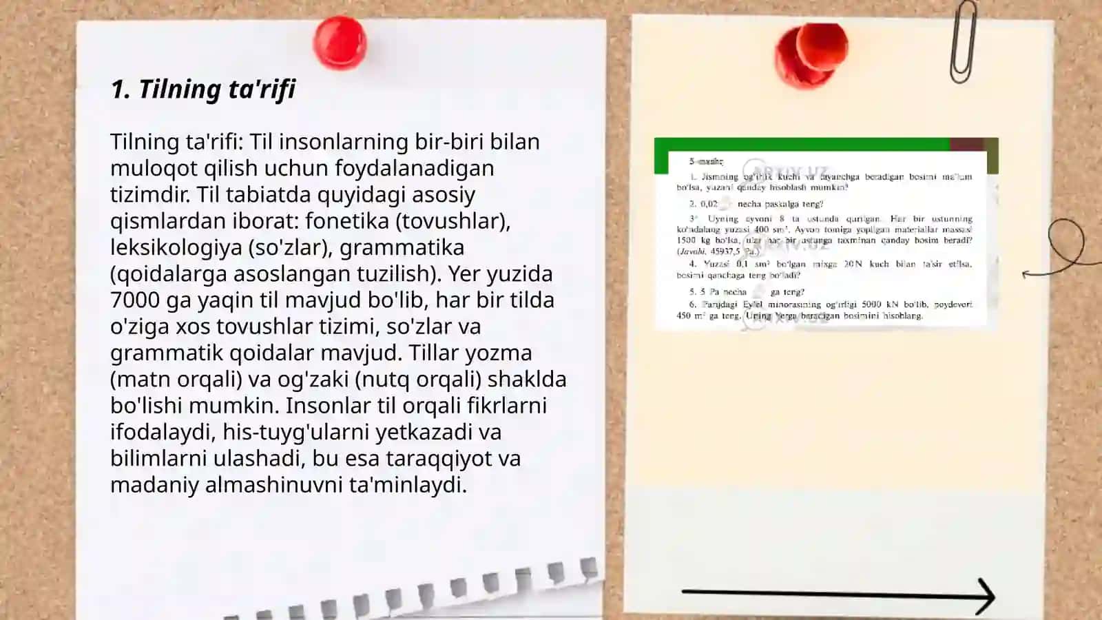 Til sathlari va uning birliklari 3