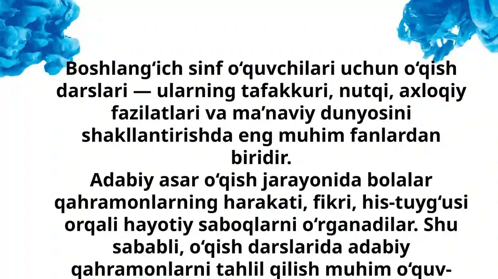 Oʻqishdarslarida adabiy qahramonlari tahlili 3