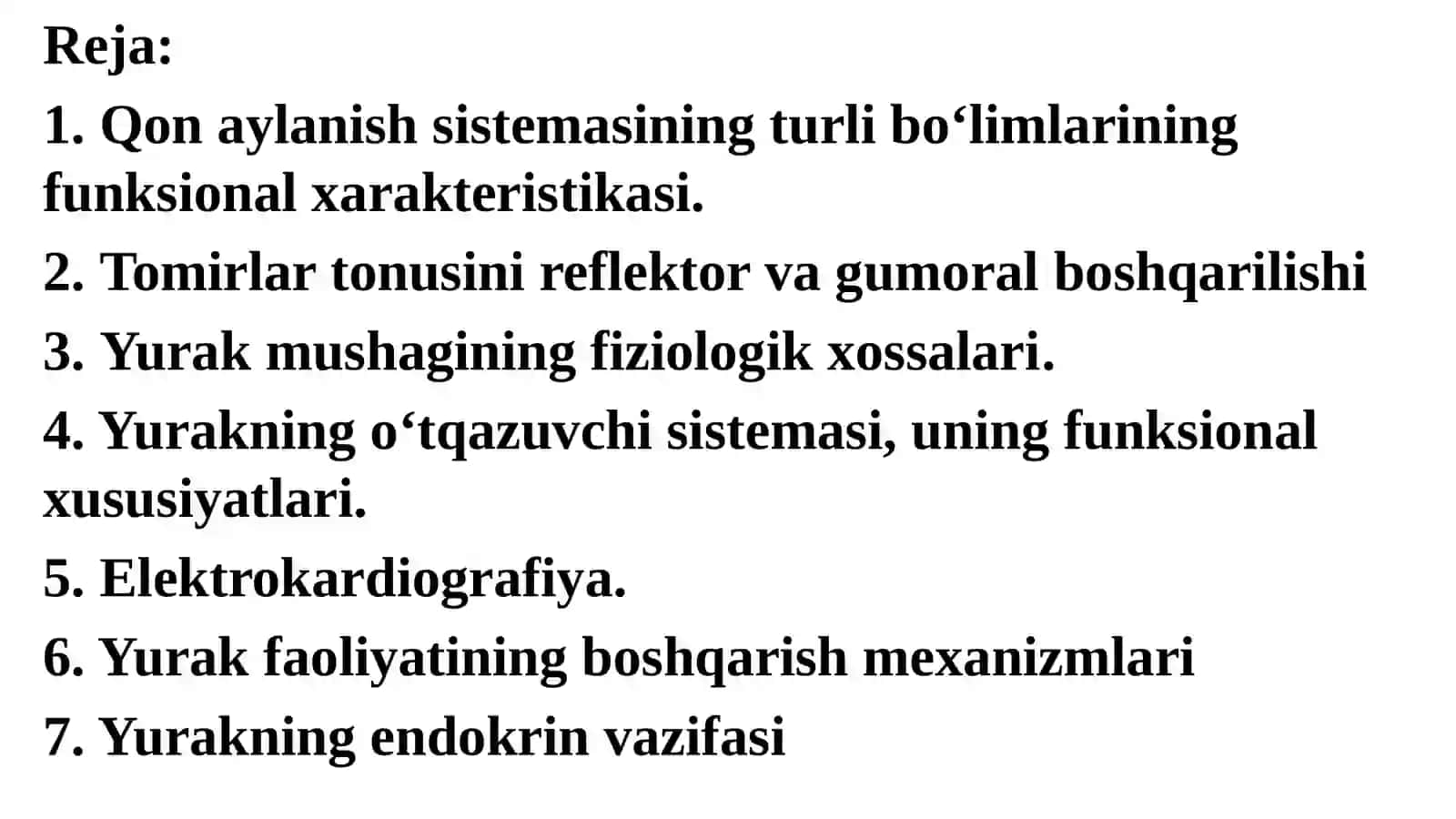 Yurak-qontomirlar fiziologiyasi 3