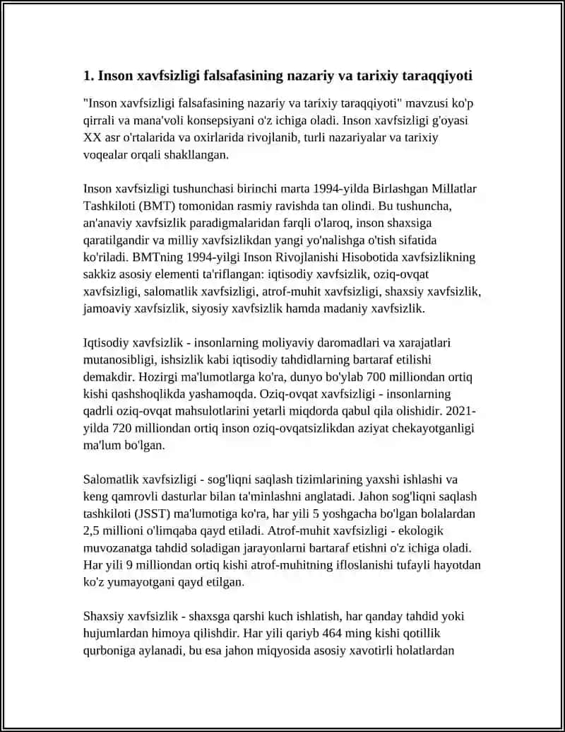 INSON XAVFSIZLIGI FALSAFASI: GLOBAL MUAMMOLAR VA BARQAROR RIVOJLANISH 3