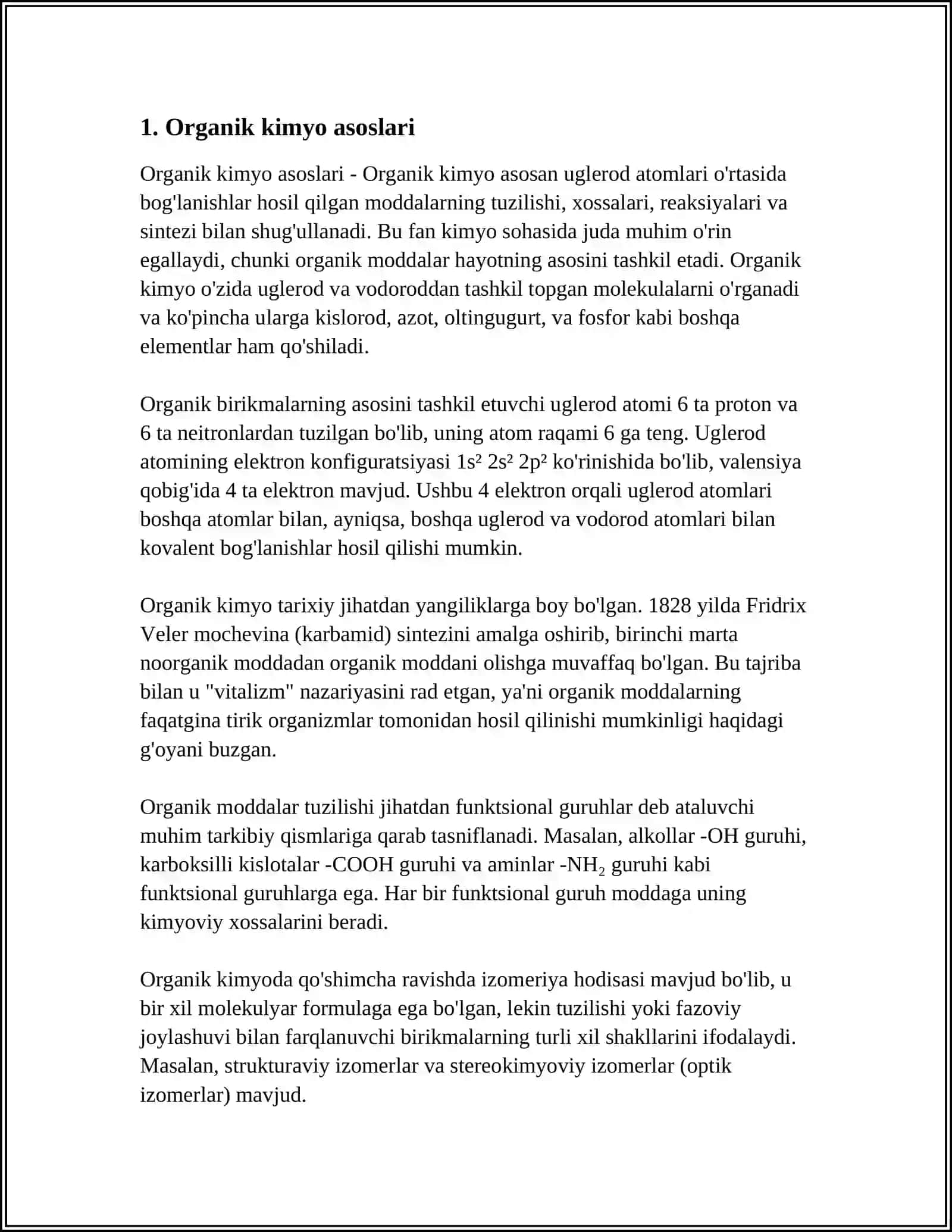 ORGANIK KIMYO ASOSLARI 3
