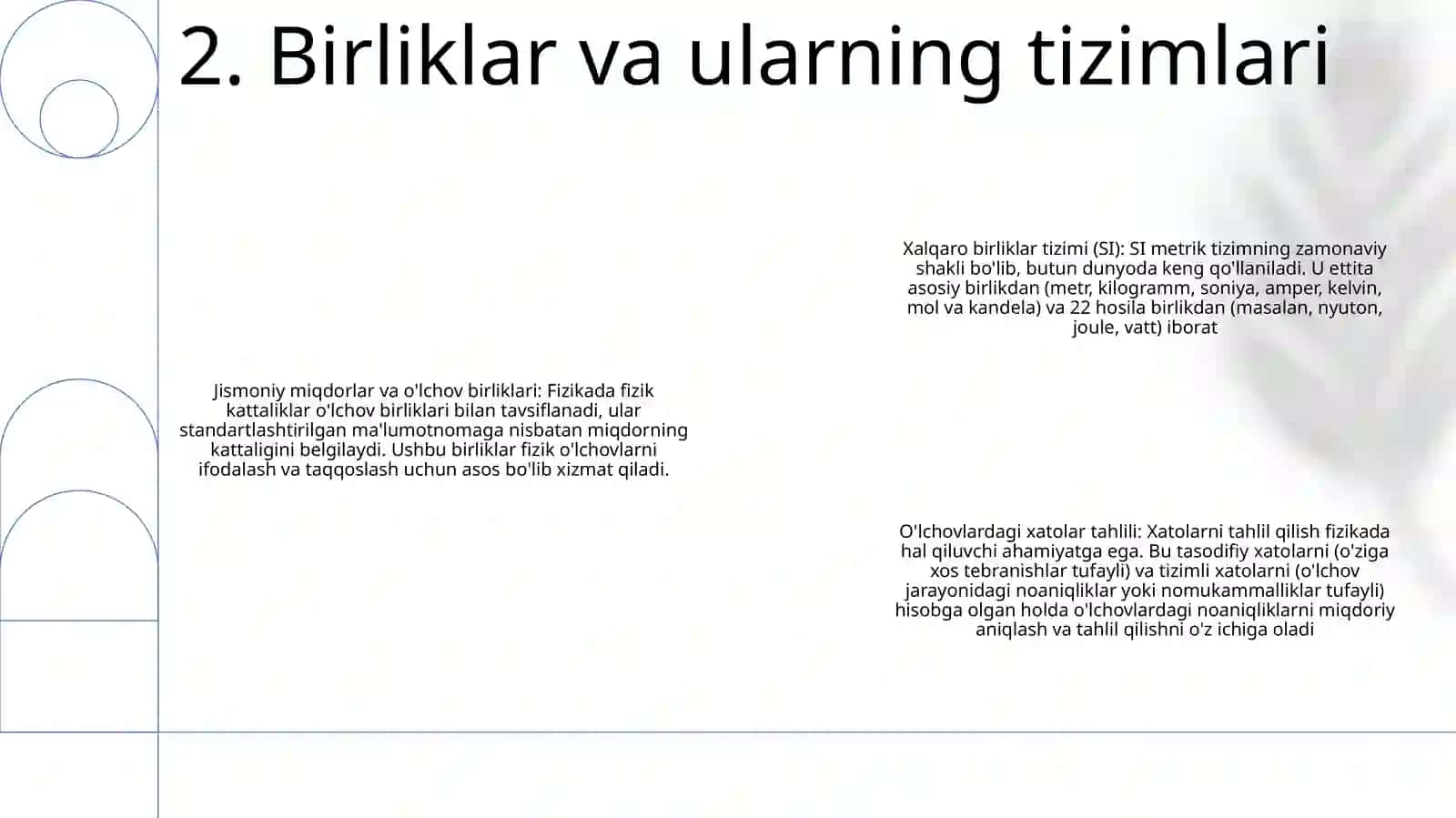 Fizik Kattaliklar Va Ularning Birliklari. Xatoliklar Nazariyasi 3