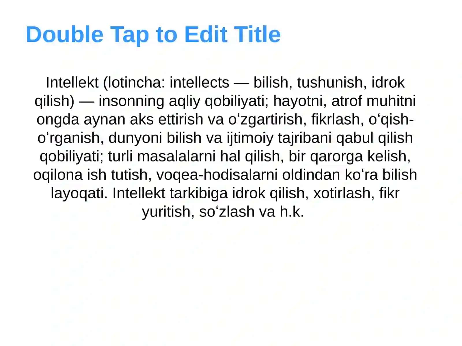 Intellekt va kretivlik nazariyalari 3