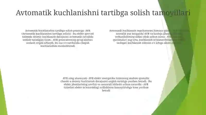 Kuchlanishni Avtomatik Ravishda Rostlash (Рпн) Himoyasi 3