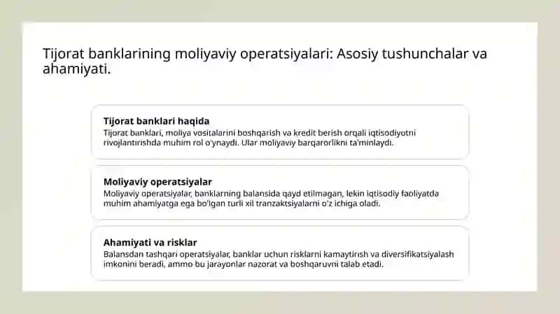 Tijorat banklarining moliyaviy operatsiyalari 3