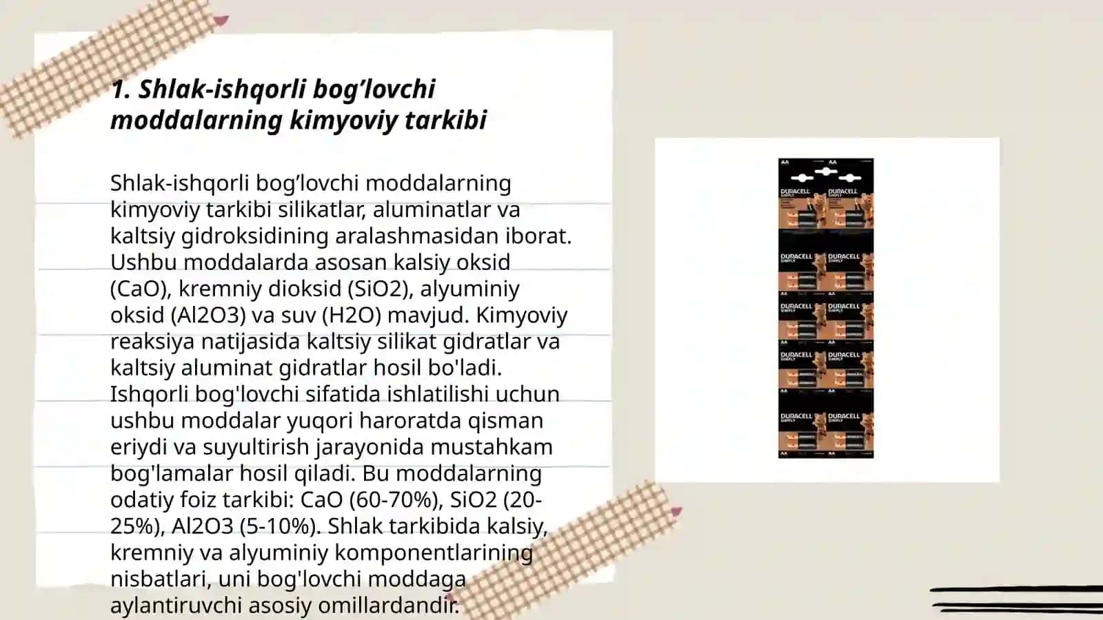 Shlak-ishqorli bog’lovchi moddalarning turlari 3