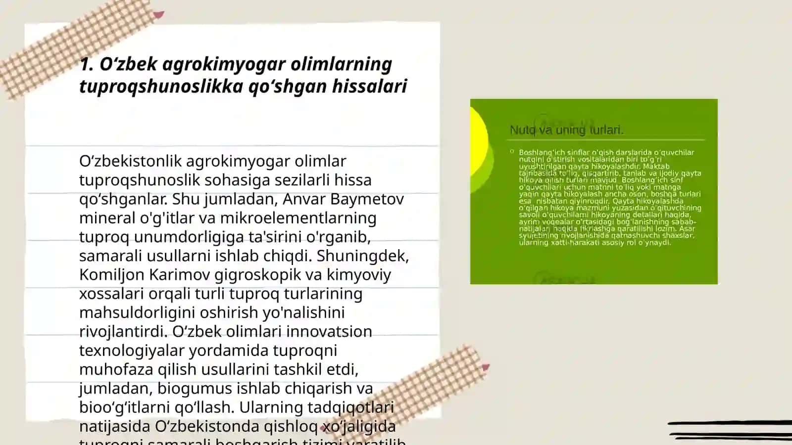 Oʻzbek Agrokimyogar olimlarining fanga qoʻshgan xissalari 3