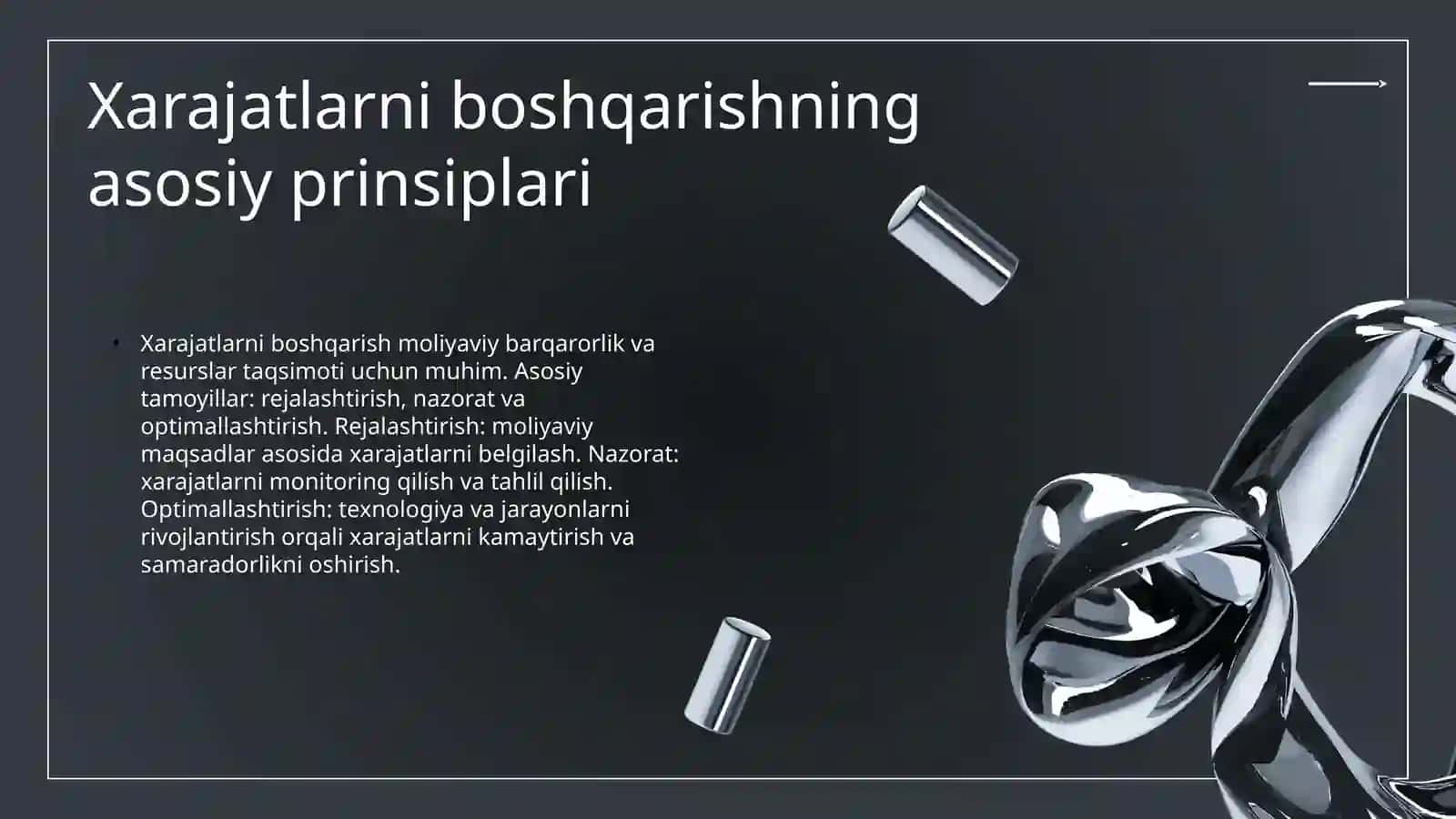 Korxonalarda xarajatlarni boshqarish 3