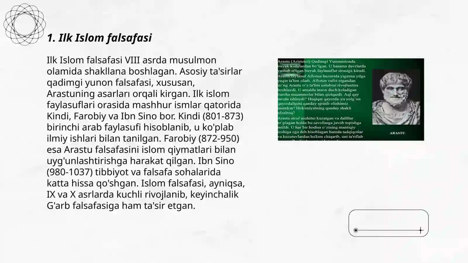 Ilk O'rta asr Sharq falsafasi va uyg'onish davri 3