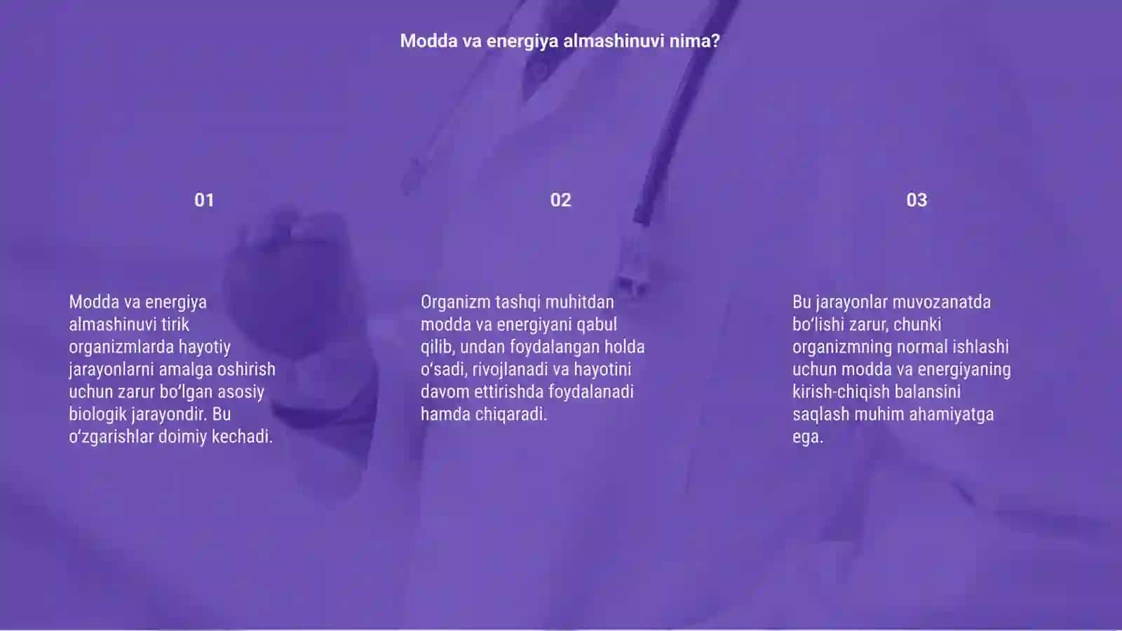 Modda va energiya almashunivi 3