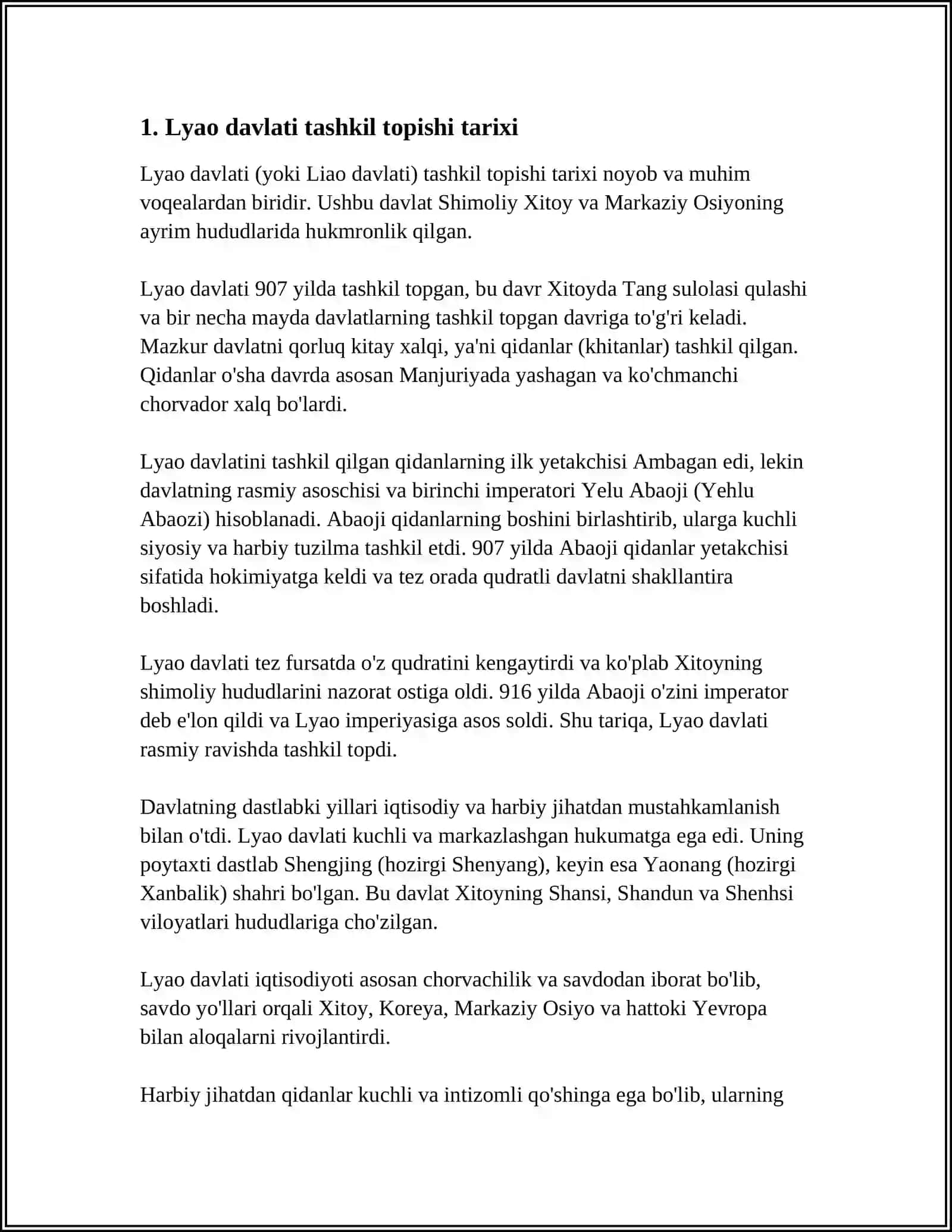 LYAO SULOLASI TARIXSHUNOSLIGI 3