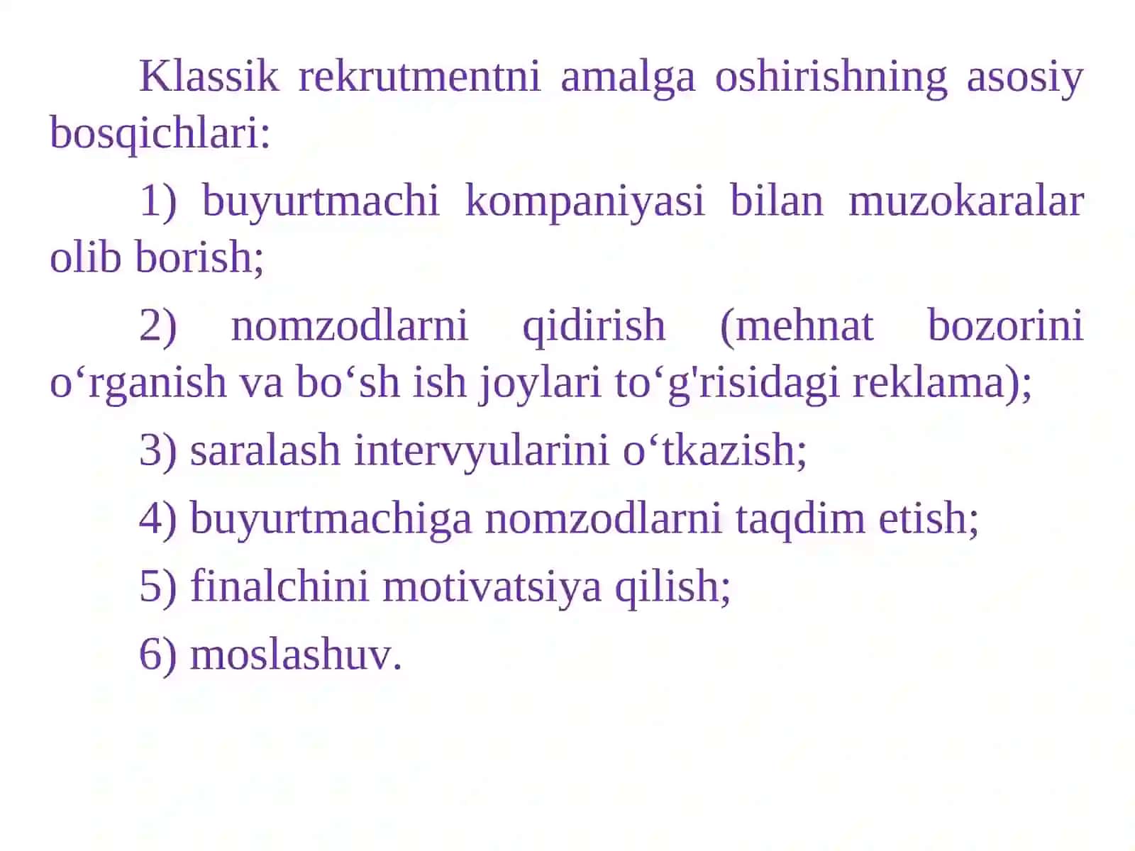 REKRUTMENTNING ASOSIY YO‘NALISHLARI 3