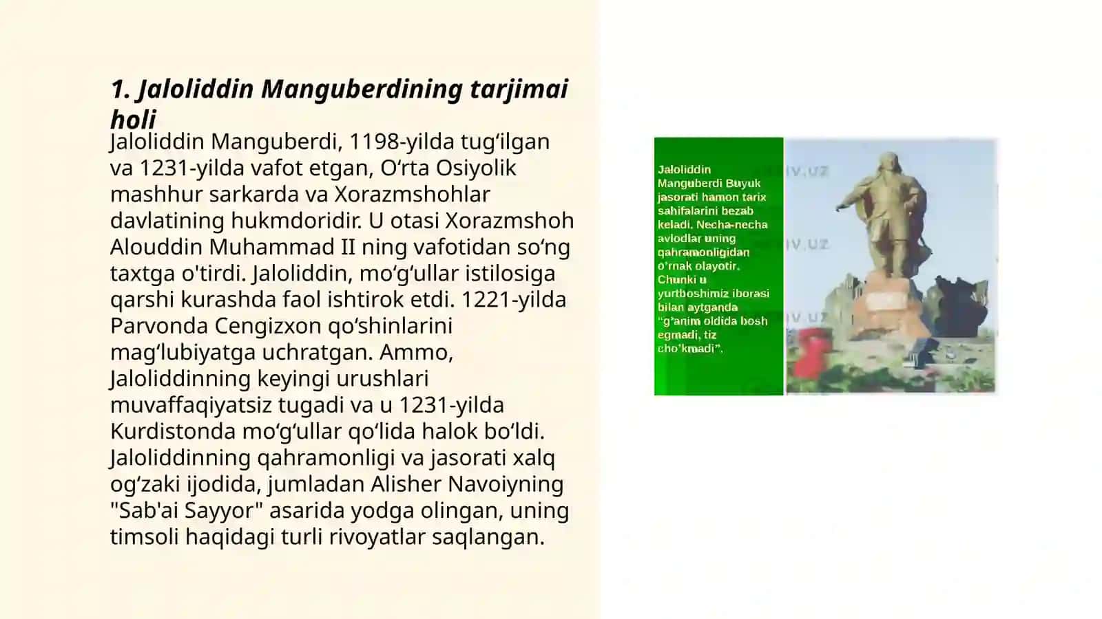 Jaloliddin Manguberdi-Vatan himoyachisi 3