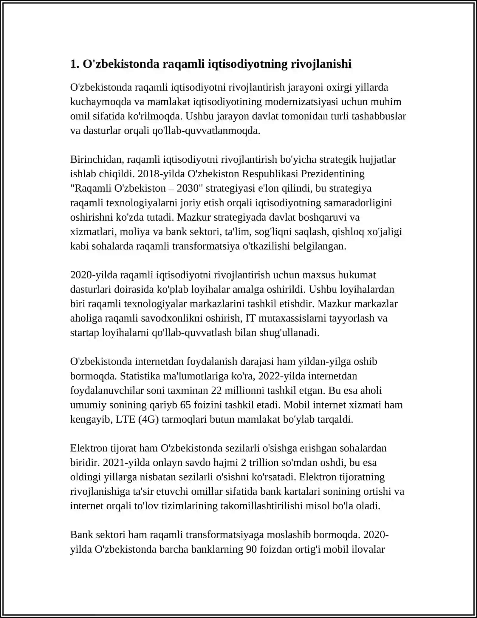 O'zbekistonda raqamli iqtisodiyotning rivojlanishi 3