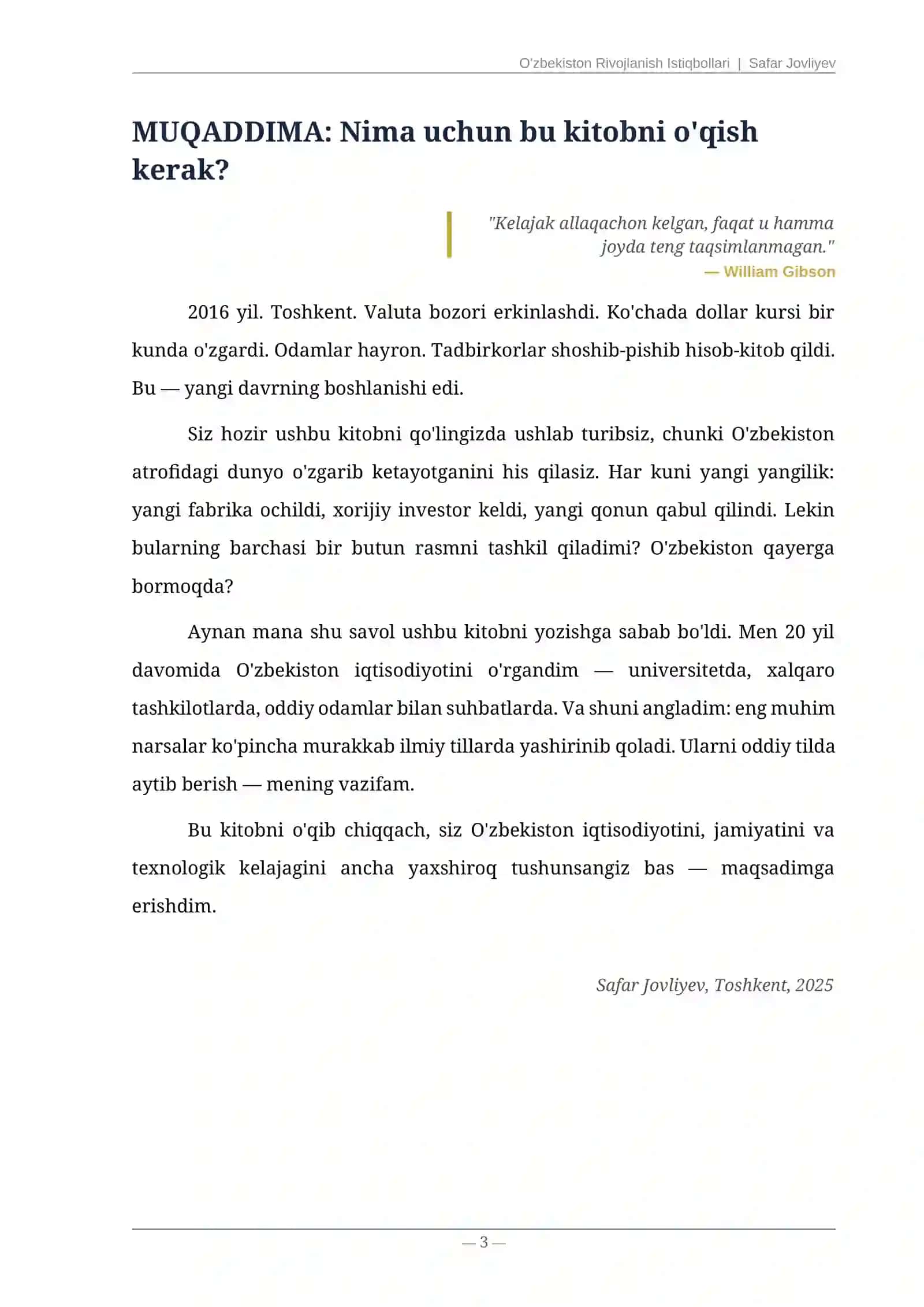 O'zbekiston Rivojlanish Istiqbollari 3