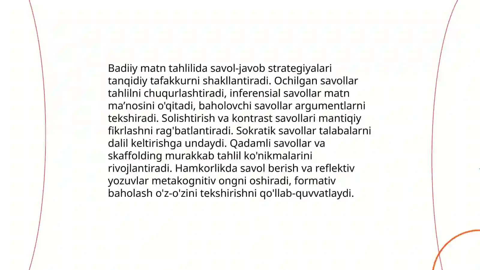 Badiiy matn tahlilida tanqidiy tafakkurni rivojlantirish strategilayalari 3