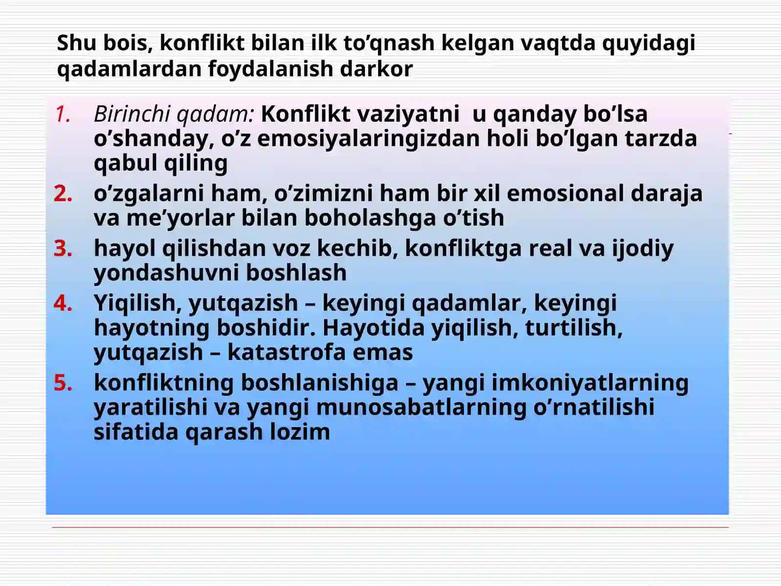 KONFLIKTLARNI BOSHQARISH TARTIBLARI VA USULLARI 3