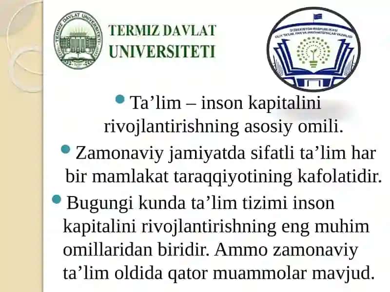 Ta’limning zamonaviy muammolari. Kimyo fanini o‘qitishni takomillashtirish yo‘llari 3