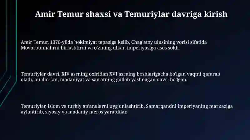 Amir Temur va Temuriylar davri tarixshunosligi 3