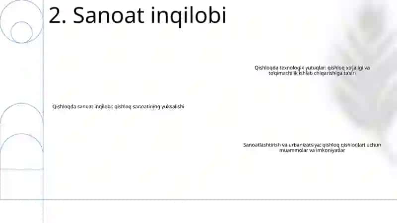 Qishloq Xujalik Va Sanoat Sohasidagi Ózgarishlar 3