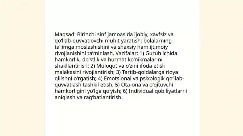Sinf jamoasini tashkil etish va tarbiyalash 3