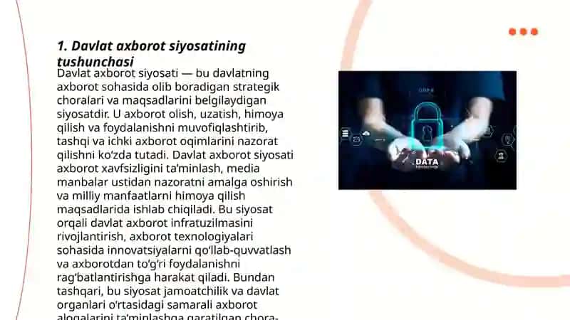 Davlatning axborot siyosati 3