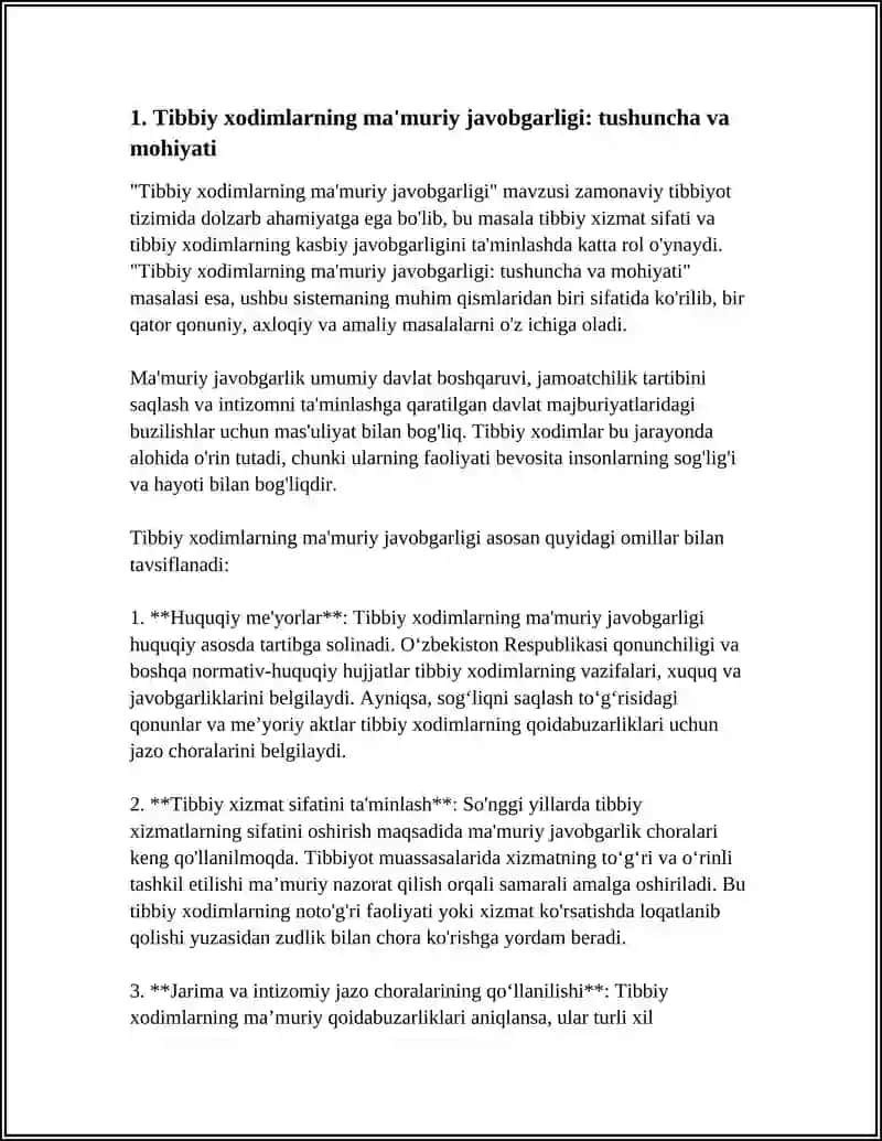 Tibbiy xodimlarning ma'muriy javobgarligi 3