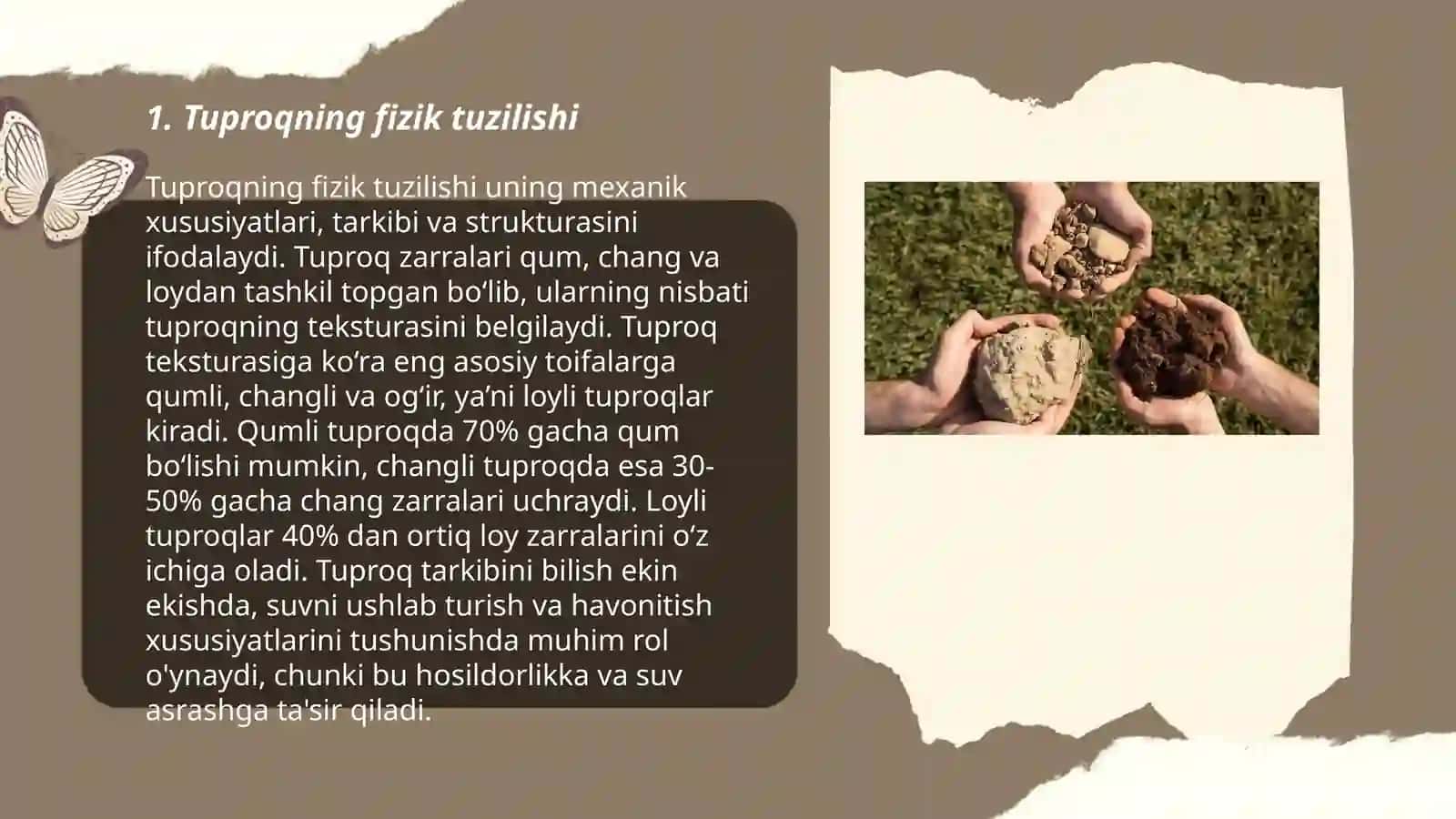 Tuproqning tuzilishi va uning kimyoviy tarkibi 3