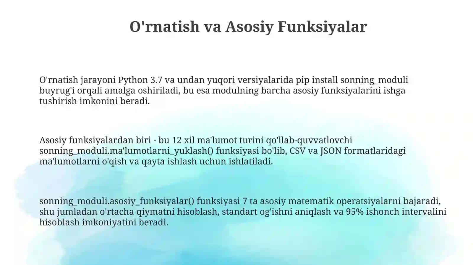 Sonning modulibilanishlashgadoirmisollar 3