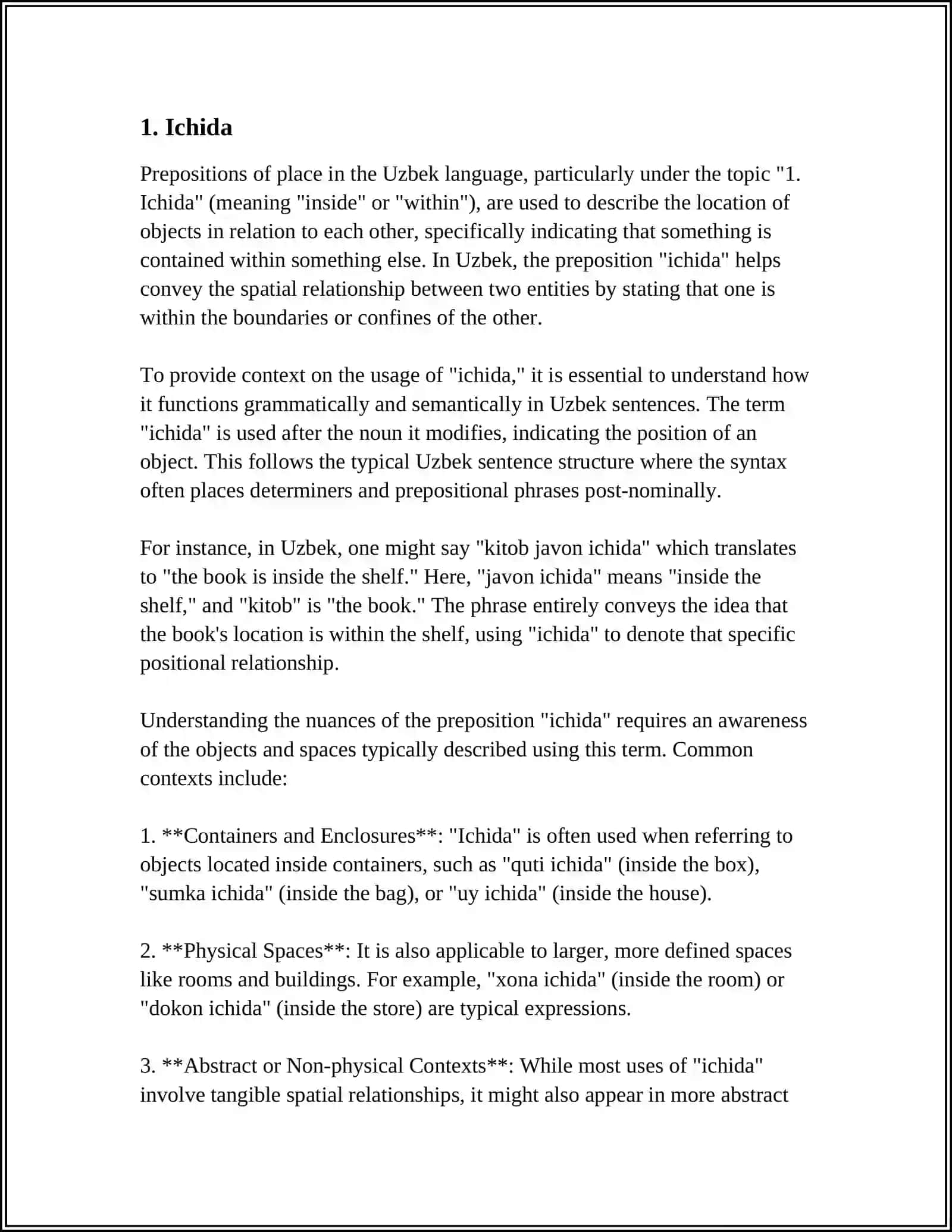 PREPOSITIONS OF PLACE 3