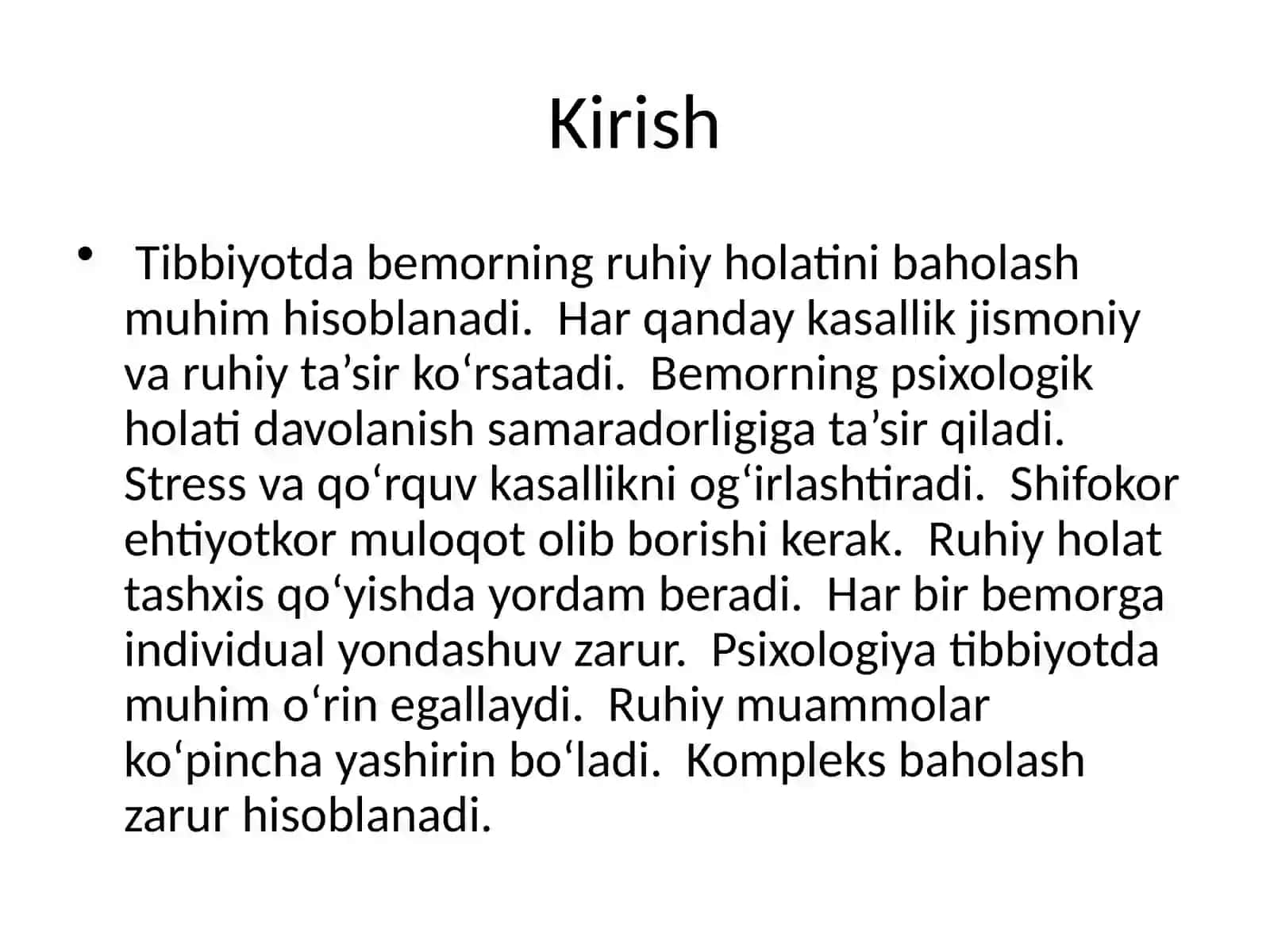 Bemorlarning ruhiy holatlari 3
