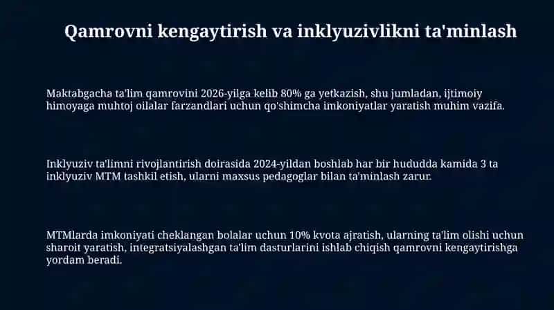 Maktabgacha taʼlim tizimini rivojlantirishning ustuvor yoʻnalishlari 3