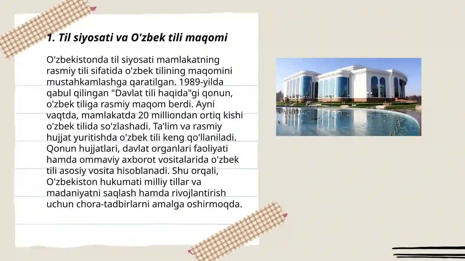 O'zbekiston tilshunosligi va uning rivojlanish yo'llari 3
