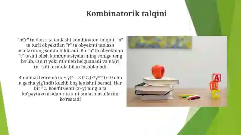 Binomial koeffisentlar 3