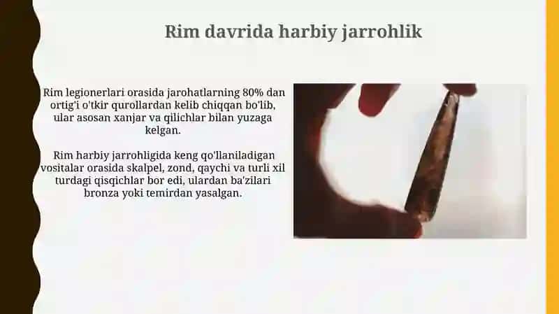 Qadimgi Rimdagi Jarrohlik 3