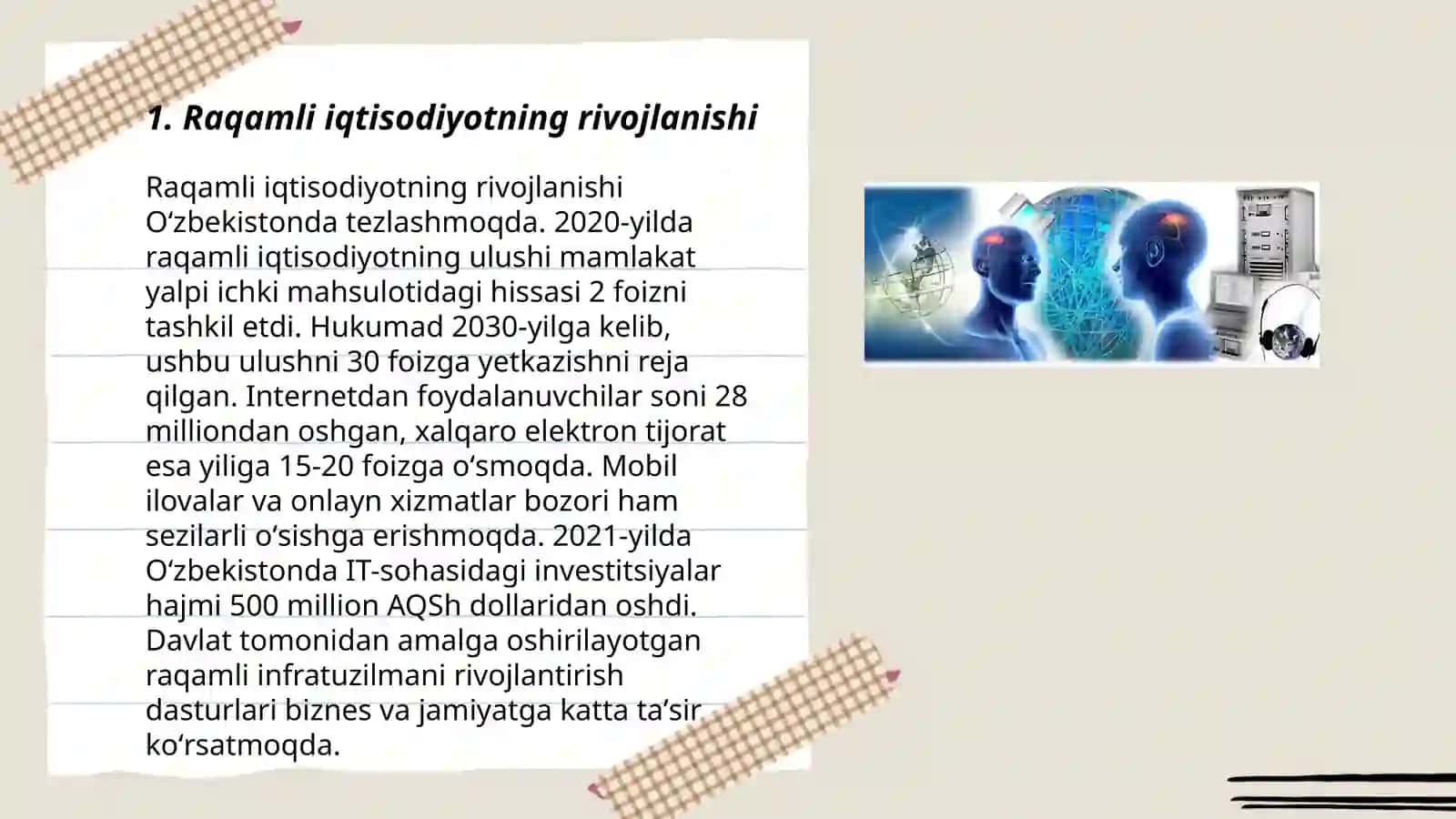 Raqamli iqtisod va texnik tizimlarda raqamlashtirish 3